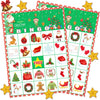 Funnlot Christmas Bingo Game for Large Group Christmas Party Games for Kids 24 Players Christmas Activities Christmas Bingo Cards for School Classroom Family Activities Christmas Party Supplies