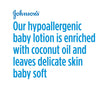 Johnson's Moisturizing Pink Baby Lotion with Coconut Oil, Hypoallergenic, 16.9 fl. oz