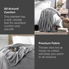 Bare Home Fleece Blanket - Full/Queen Blanket - Grey - Lightweight Blanket for Bed, Sofa, Couch, Camping, and Travel - Microplush - Ultra Soft Warm Blanket (Full/Queen, Grey)