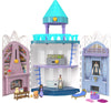 Mattel Disney Wish Rosas Castle Dollhouse Playset with 2 Posable Mini Dolls, Star Figure, 20 Accessories, Light-Up Projection Dome & More