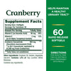 nature's bounty cranberry dietary supplement, supports urinary tract and immune health, softgels, 25,200 mg, 60 ct (expiry -3/30/2025)