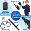 Joycover Police Officer Costume for Kids - Deluxe Police Costume with Accessories, Costumes for Boys Girls, Cop Costume Role Play Kit for Halloween Career Day-M