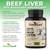 Grass Fed Beef Liver - Grassfed Desiccated Beef Liver Supplement - 750mg per Capsule - Most Bioavailable Natural Heme Iron, Vitamin A, B12 for Energy, CoQ10 - High Absorption Formula (180 Capsules)