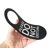 Do Not Disturb Door Hanger Sign 2 Pack (Black & White Double Sided) Please Do Not Disturb on Both Sides, Do Not Disturb Door Sign for Office, Home, Clinic, Dorm, Online Class, Meeting Session and More