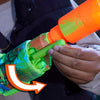 NERF Zombie Driller Dart Blaster, 16 Nerf Elite Darts, Rotating 5 Dart Cylinder, Removable Scope, Outdoor Games, Ages 8+