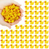 200 Pieces Mini Resin Ducks Yellow Tiny Duckies for School Project Accessories Miniature Characters Fairy Garden Landscape Aquarium Dollhouse Potted Plants Decorations