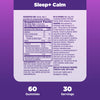 Natrol Sleep+ Calm Gummies, Drug Free Sleep Aid Supplement, Calm an Active Mind, Ease to Sleep, 6 mg Melatonin and 100 mg L-Theanine, Gluten Free & Gelatin Free, 60 Strawberry Flavored Gummies