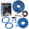 Skar Audio 4 Gauge Amplifier Wiring Kit - Blue, Copper Clad Aluminum, SKAR4ANL-CCA