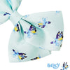 Bluey Kids Hair Bows - Hair Accessories Gift Set- 7 Pcs 4 Inch Bow Bundle- for Girls- Different print on each clip- Alligator Clip- Ages 3 +