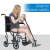 RMS 35 Inch Long Leg Lifter - Durable & Rigid Hand Strap & Foot Loop - Ideal Mobility Tool for Wheelchair, Hip & Knee Replacement Surgery