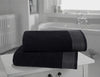 BELIZZI HOME Ultra Soft 2 Pack Oversized Bath Towel Set 28x55 inches, 100% Cotton Large Bath Towels, Ultra Absorbant Compact Quickdry & Lightweight Towel, Ideal for Gym Travel Camp Pool - Black