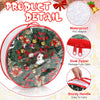 Aliceset 4 Pcs Christmas Wreath Storage Bags Large Garland Holiday Wreath Storage Containers with Window and Handle Zipper for Holiday Seasonal Storage Wrapping(White, 36 x 36 x 7.8 Inch)