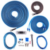 Skar Audio 4 Gauge Amplifier Wiring Kit - Blue, Copper Clad Aluminum, SKAR4ANL-CCA