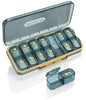 AM/PM Pill Organizer 7 Day, Pill Box 2 Times A Day - Acedada Weekly Pill Organizer Twice A Day with Large Compartment, Portable Daily Medicine Container Case for Vitamin, Fish Oils, Supplements, Blue