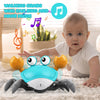 Crawling Crab Toy, Infant Tummy Time Baby Toys, Fun Interactive Dancing Walking Moving Toy Babies Sensory Induction Crabs with Music, Baby Toys 0-6 to 12-18 Months Boys Girls Toddler Birthday Gifts