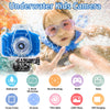 Kids Camera Waterproof Underwater Camera for 3-12 Year Old Boys Girls 2 Inch IPS Screen 1080P HD Digital Kids Video Camera Indoor Outdoor Action Cameras Best Christmas Birthday Gifts Dark Blue