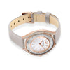 SWAROVSKI Crystalline Aura Watch, Leather strap, Gray, Rose-Gold tone