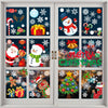 308PCS Christmas Window Clings Waterproof Double-Sided Static Christmas Decorations Decals Christmas Snowflake Window Stickers for Glass Windows Holiday New Year Home School Party Supplies (Santa Claus 24 Sheets)