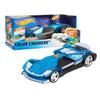 Hot Wheels Color Crashers Cyber Speeder Vehicle, 10-Inch Blue Motorized Toy Car with Lights and Realistic Racing Sounds, Kids Toys for Ages 3 Up by Just Play