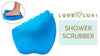 Love, Lori Foot Scrubber for Use in Shower - Foot Cleaner & Shower Foot Massager Foot Care for Men & Women to Soothe Achy Feet - Non Slip Suction (Blue) - Shower Accessories