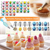 Cake Decorating Tools Supplies Kit: 236pcs Baking Accessories with Storage Case - Piping Bags and Icing Tips Set - Cupcake Cookie Frosting Fondant Bakery Set for Adults Beginners or Professional, Blue