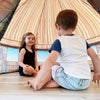 The Original Patented AirFort - Build A Fort in 30 Seconds, Inflatable Fort for Kids, Play Tent for 3-12 Years, A Playhouse Where Imagination Runs Wild, Fan not Included (Tiki Hut)