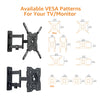 Amazon Basics Full Motion Articulating TV Monitor Wall Mount for 26