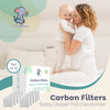 LittleWhispers Diaper Pail Odor Absorber Carbon Filter Refills - 10 Pack - Compatible with Diaper Genie Systems