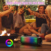 Passau Bluetooth Speakers 30W Loud Stereo Sound Portable Speaker, RGB Lights, FM Radio, TWS Pairing, Built-in Mic, Voice Assistant,1000 Minutes Playtime, IPX4 Waterproof, Lightweight Wireless Speaker