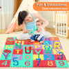 Baby Puzzle Mat?Foam Play Mat Baby Play Mat Foam Floor Tiles with Alphabet Interlocking Foam Tiles Foam Puzzle Floor Mat for Educational Toy Easy to Clean Foam Mats for Floor Baby(64pcs)