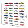 KISLANE Acrylic Display Case Compatible with Hot Wheels, Matchbox Cars, 32 Slots Display Case for Hot Wheels, Matchbox Cars(Extra Large-32 Slots)