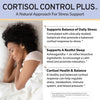 Cortisol Control Plus | Supports Stress Relief, Balanced Cortisol Response, Relaxation and Restful Sleep | Ashwagandha, Rhodiola, Curcumin, Magnesium & More | Premium Supplement | 90 Capsules