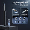 Ear Wax Removal, Ear Cleaner with Camera and Light, Ear Wax Removal Kit with 8 Pcs Set, Ear Wax Removal Tool Camera with 1080P, Ear Cleaning Kit with 6 Spoons, Ear Camera for iOS & Android (Black)