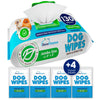 Dog Wipes for Paws and Butt - 130 Count + 4 Travel Pet Wipes - 8