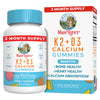 MaryRuth's Calcium with Vitamin D3 & Vitamin K2 | 2 Month Supply | Calcium Supplement | Bone Support | Calcium with Vitamin D3 K2 Gummies | Vegan | Gluten Free | 60 Count