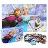 LELEMON Disney Frozen Jigsaw Puzzle in a Metal Box 60 Pieces Anna and Elsa Winter Adventures Puzzles for Kids Ages 4-8 Children Learning Educational Puzzles Toys