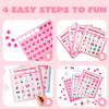 JOYIN 56 Players Valentines Day Bingo Cards (5x5) for Kids School Classroom Exchange Gift Rewards, Valentines Fun Party Games, Indoor Family Activities