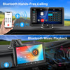 Apple Carplay,Portable Wireless Apple Car Play and Android Auto, 7'' Touch Screen Car Stereo,Car Radio with Backup Camera,Wireless AirPlay,Mirror Link,Bluetooth 5.0 Handsfree/FM/AUX/MIC/USB/TF