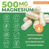 500mg Advanced Magnesium Complex - 5 in 1 Formula for Bones, Muscles, Nerves, Sleep, Energy - 500 mg Magnesium Supplement with Taurate, Malate, Bisglycinate (Glycinate) Chelate (500 MG - 1 Pack)