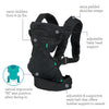 Infantino Flip 4-in-1 Carrier - Ergonomic for Newborns and Older Babies 8-32 lbs