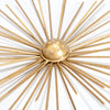 Fetco Habitat WA3716W Cabers Gold Starbursts Metal Wall Art, Metallic, Living Room, 27.00