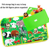 Craftstory Zoo Animals Travel Felt-Board Story Set for Toddlers, 32 Pieces Flannel Board Stories for Preschool Learning Toys Educational Storytelling Activity Board Gifts for Ages 3+