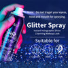 Body Glitter Spray, Glitter Spray for Hair and Body, Glitter Hairspray for Clothes, Quick-Drying and Long-Lasting Body Shiny Spray for Stage Makeup and Festival Rave 2.11Fl Oz