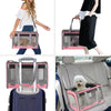 Adkyop Large cat carriers Dog soft-sided carriers Cat soft-sided carriers Cat carriers Dog carriers Cat travel carriers Dog travel bag Reptile carriers Squirrel carriers Guinea pig carrier(Large Pink)