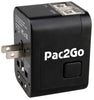 Pac2Go Universal Travel Adapter with Quad USB Charger - All-in-One Surge/Spike Protected Electrical Plug with Fast Charging USB Ports, International Power Socket Works in 192 Countries - 4XUSB