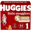 Huggies Size 1 Diapers, Little Snuggler Diapers, (8-14 lbs), 84 Count, Newborn