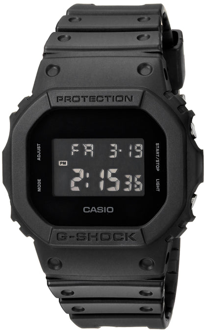 CASIO G Shock Quartz Watch with Resin Strap, Black, 30 (Model: DW-5600BB-1CR)