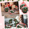 Windyun 4 Pcs Christmas Wreath Storage Bags 30 Inch Clear Xmas Bags Garland Holiday Wreath Box Octagon Wreath Protector with Handle Zippers for Xmas Holiday Seasonal Storage Wrapping(Red)