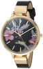 Nine West Women's Japanese Quartz Dress Watch with Faux Leather Strap, Black, 12 (Model: NW/2044FLBK)