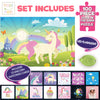 Hapinest 100 Piece Glow-in-The-Dark Unicorn Jigsaw Puzzle for Kids Girls and Boys Gifts Ages 5 6 7 8 9 10 11 12 Years Old and Up